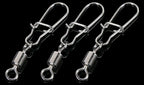 Safety Pin Snap Swivels with Figure-8 Ring, Sizes 1–14 – product photo