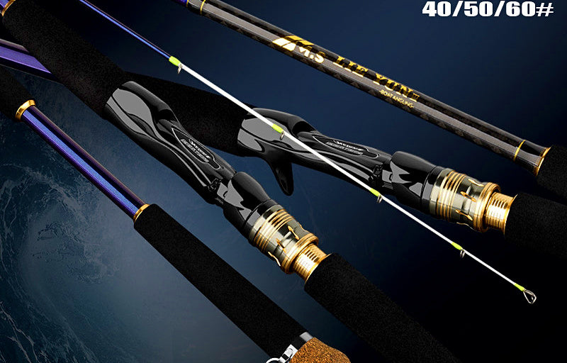 Carbon 2-Piece Boat Rod for Bottom Fishing, 6.5–8.9 ft – product photo