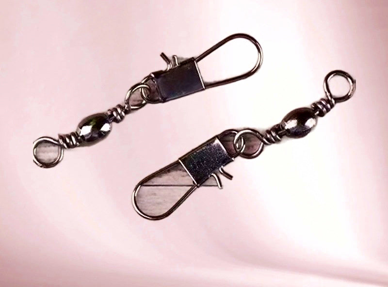 Barrel Swivel with Safety Pin Snap, Sizes 14 to 5/0 – product photo
