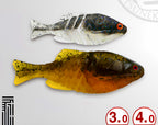 Bluegill Swimbait Soft Lure, 3 in & 4 in, 4-Pack – product photo