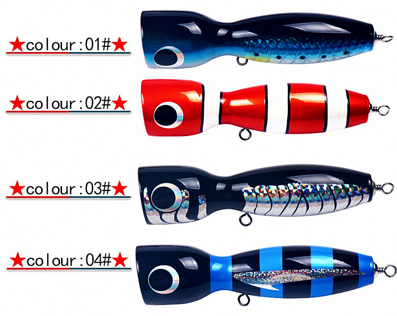 Wooden Popper Lure, 17.5 cm, 120 g (4.2 oz) – product photo