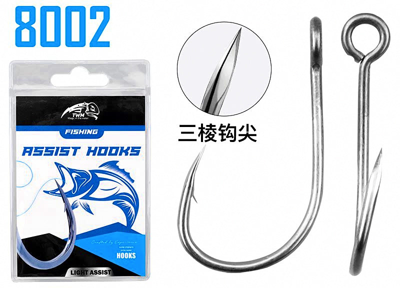 Offset Single Hook, 3X Strong, Teflon Coated, 20-Pack – product photo