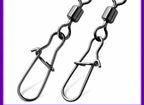 Black Duo-Lock Snap Swivels, 50-Pack, Sizes 14 to 4/0 – product photo