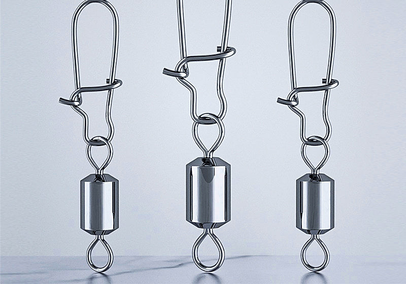 Stainless Steel Lure Snap, Figure-8 Ring, Sizes 14–3/0 – product photo