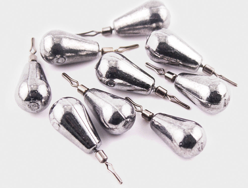 Drop Shot Sinker Weights, 10-Pack, 2.5–11 g (0.09–0.39 oz) – product photo