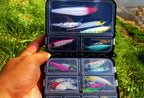 Double-Layer Lure Box, 12 or 9 Compartment Tackle Storage – product photo