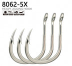 5X Strong Saltwater Jig Single Hooks, 2-Pack Set – product photo