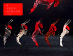 Jointed Soft Shrimp Lure, Glow and Clear Colors – product photo