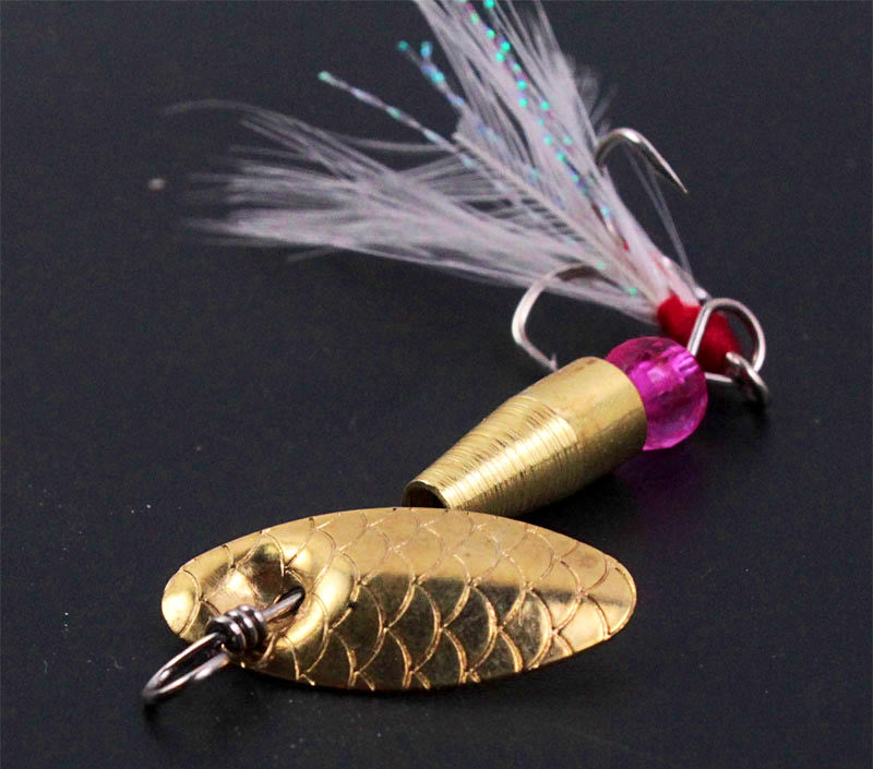 Scale Pattern Spinner Spoon Lure, 3.5 g & 5 g (0.12 & 0.18 oz) – product photo