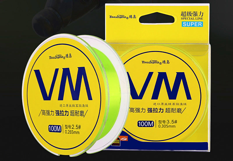 Green Nylon Fishing Line, Main/Leader, No. 2–No. 7 – product photo