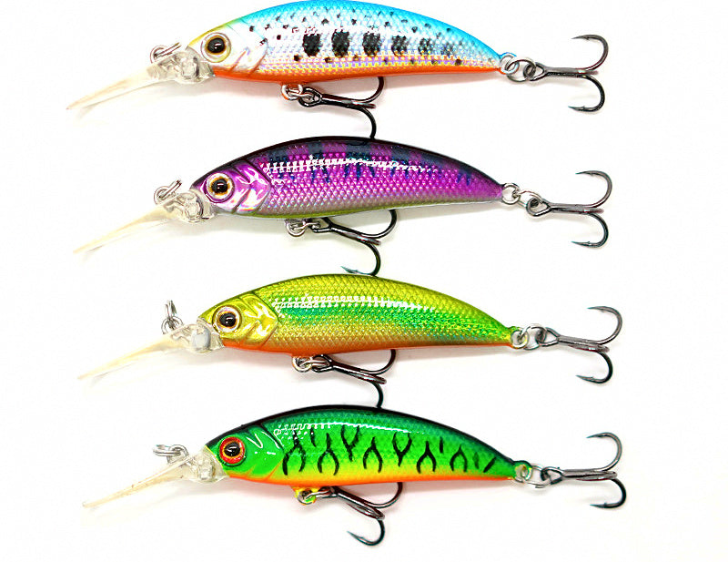 Long Lip Sinking Minnow Hard Bait, 7–8.3 cm (2.8–3.3 in) – product photo