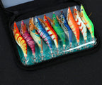 Glow Laser Squid Jig, Shrimp Egi, Size 2.5–3.5 – product photo