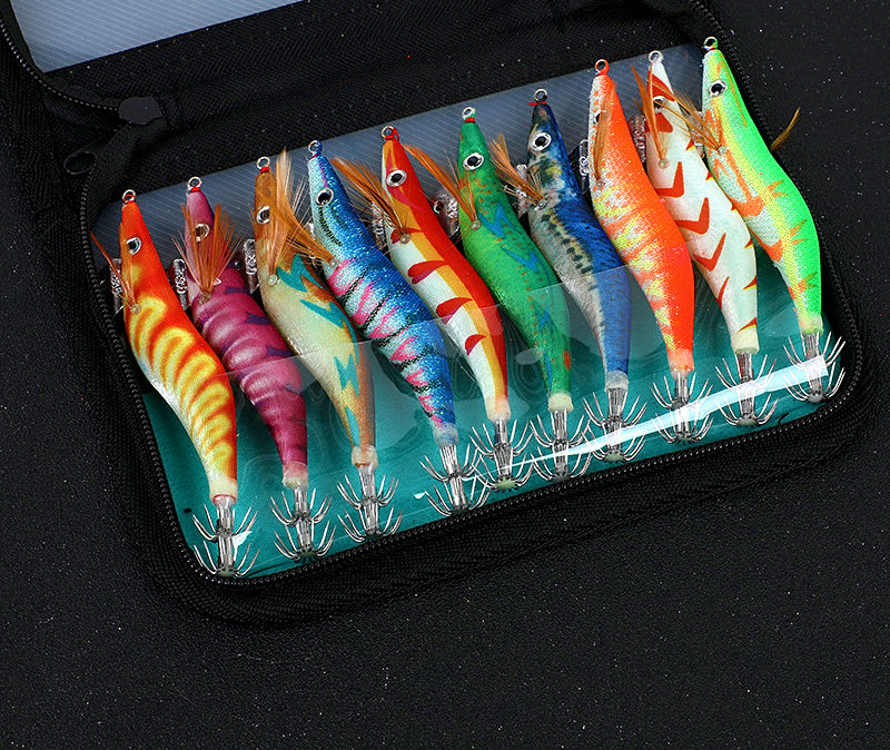 Glow Laser Squid Jig, Shrimp Egi, Size 2.5–3.5 – product photo