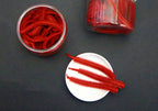 Soft Sandworm Lure Bait, Dark Red, 30 Pieces per Bottle – product photo
