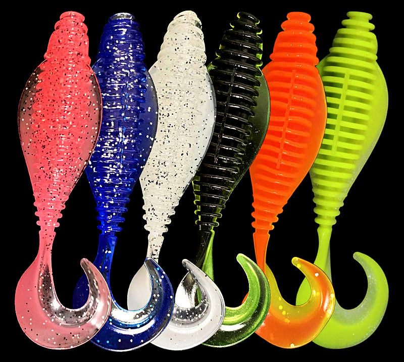 Curly Tail Grub Soft Bait, 8 & 10.5 cm (3.1–4.1 in) – product photo
