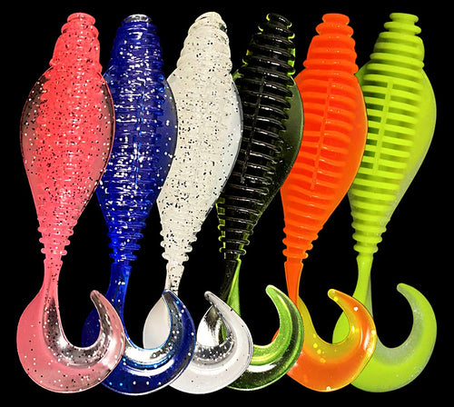 Curly Tail Grub Soft Bait, 8 & 10.5 cm (3.1–4.1 in) – product photo