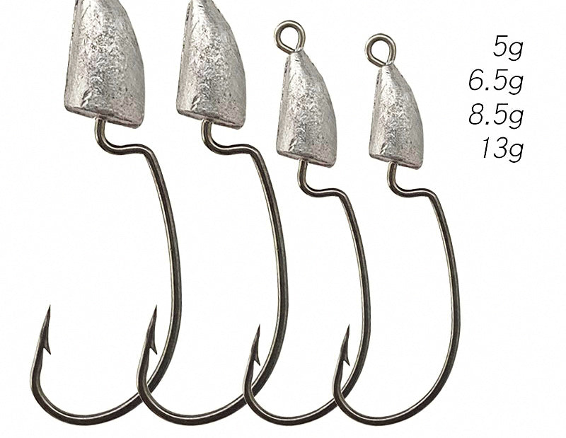 Bullet Lead Jig Head Hooks, Barbed, 5–13 g (0.18–0.46 oz) – product photo