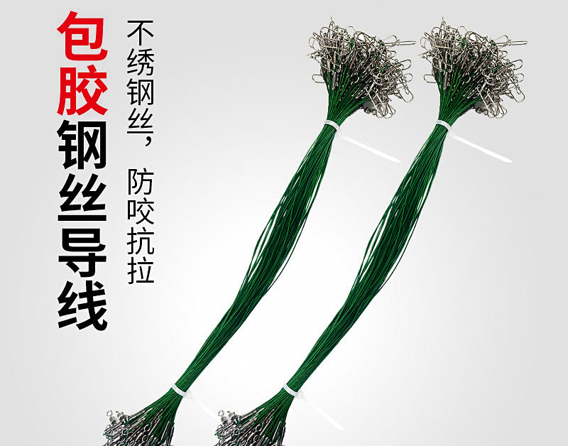 Coated Steel Wire Leader, 30 cm (12 in) Bite-Proof – product photo