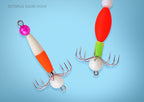 Glow Squid Jig, 8-Prong Single-Tier Barbless, Size 10 – product photo
