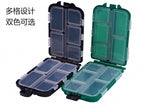 10-Compartment Small Tackle Box, 9.5 x 6.5 x 3 cm (3.7 in) – product photo