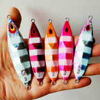 Laser & Glow Stripe Metal Jig, 80–120 g (2.8–4.2 oz) – product photo