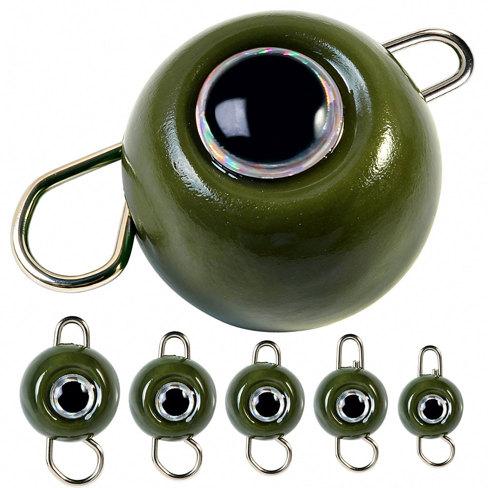 Round Head Jig Heads, 3.5–14 g (1/8–1/2 oz), 3-Pack