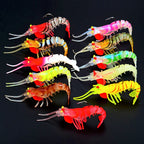 Jointed Shrimp Soft Lure with Jig Head Hook, 5–10 cm
