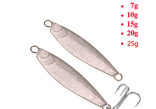 Blank Unpainted Metal Jig, 7–30 g (0.25–1.06 oz) – product photo