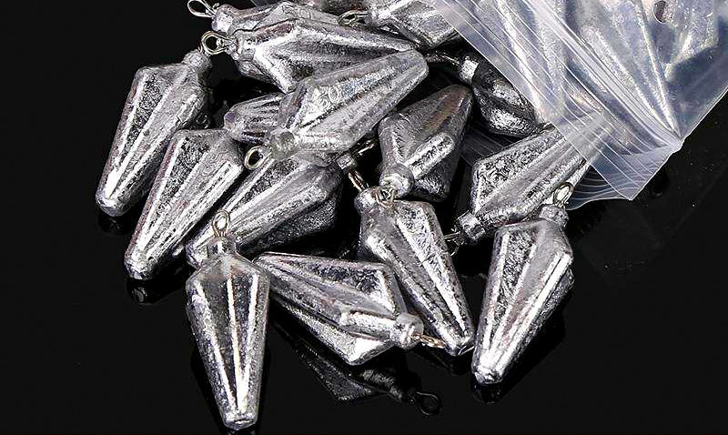 Star Fruit Sinker, Bulk Lead, 1.1–7.1 oz (30–200 g) – product photo