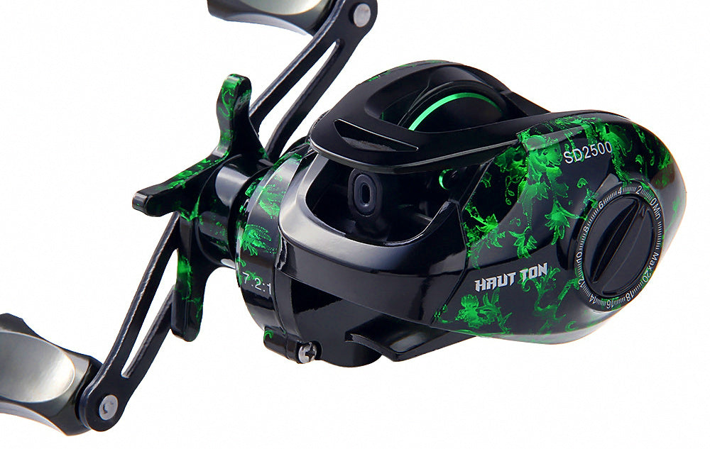 Round Baitcasting Reel 7.2:1, 4+1 Bearings, Metal Spool – product photo