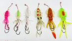 UV Glow Squid Jig Soft Bait, Double Hook, 10-15 cm (4-6 in) – product photo