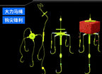 Glow Explosion Hooks, 5-Prong & 7-Prong, Sizes 8-14 – product photo