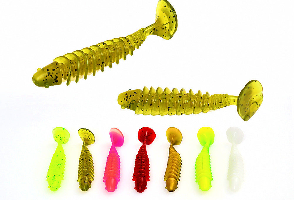 T-Tail Soft Grub Baits, 10 Pack, 4.5 cm (1.8 in) or 6 cm (2.4 in) – product photo