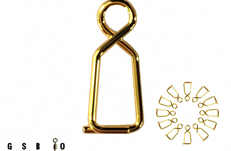 Stainless Steel Safety Pin Snap Quick Connectors, 10-15 Pack – product photo