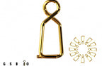 Stainless Steel Safety Pin Snap Quick Connectors, 10-15 Pack – product photo