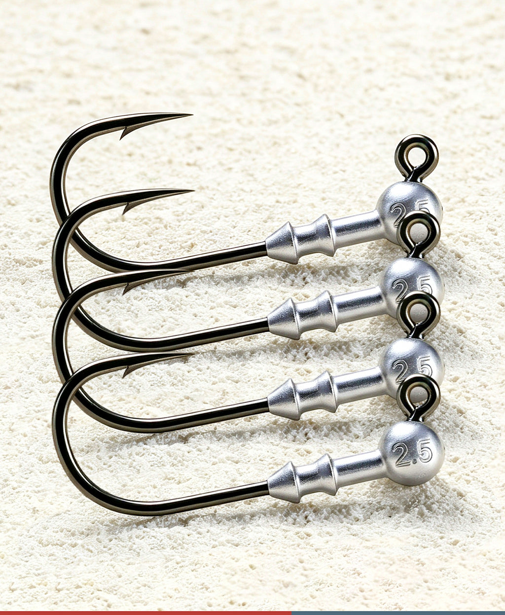 Lead Jig Head Hooks for Soft Baits, 1.8–3.5 g (0.06–0.12 oz) – product photo