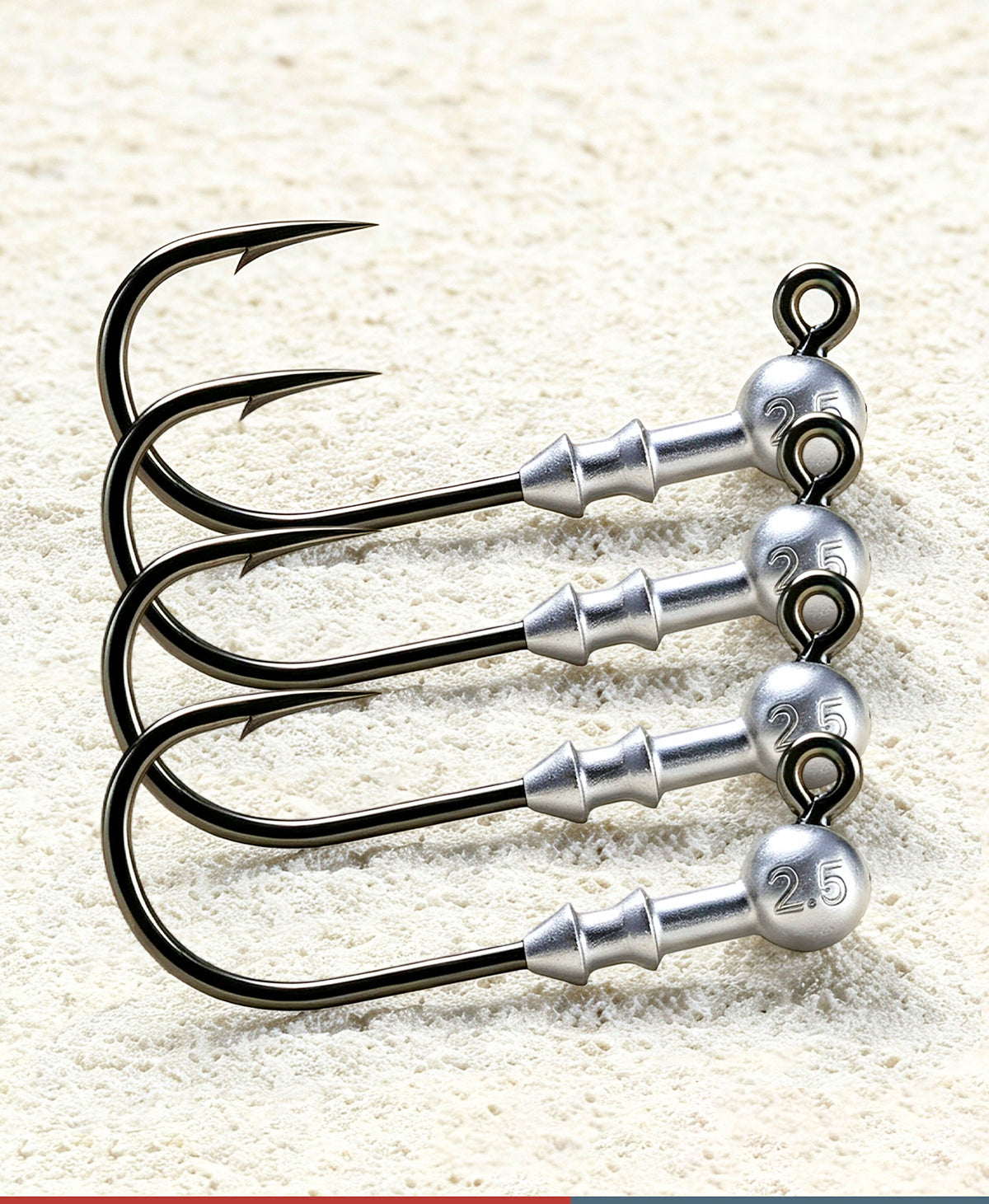 Lead Jig Head Hooks for Soft Baits, 1.8–3.5 g (0.06–0.12 oz) – product photo