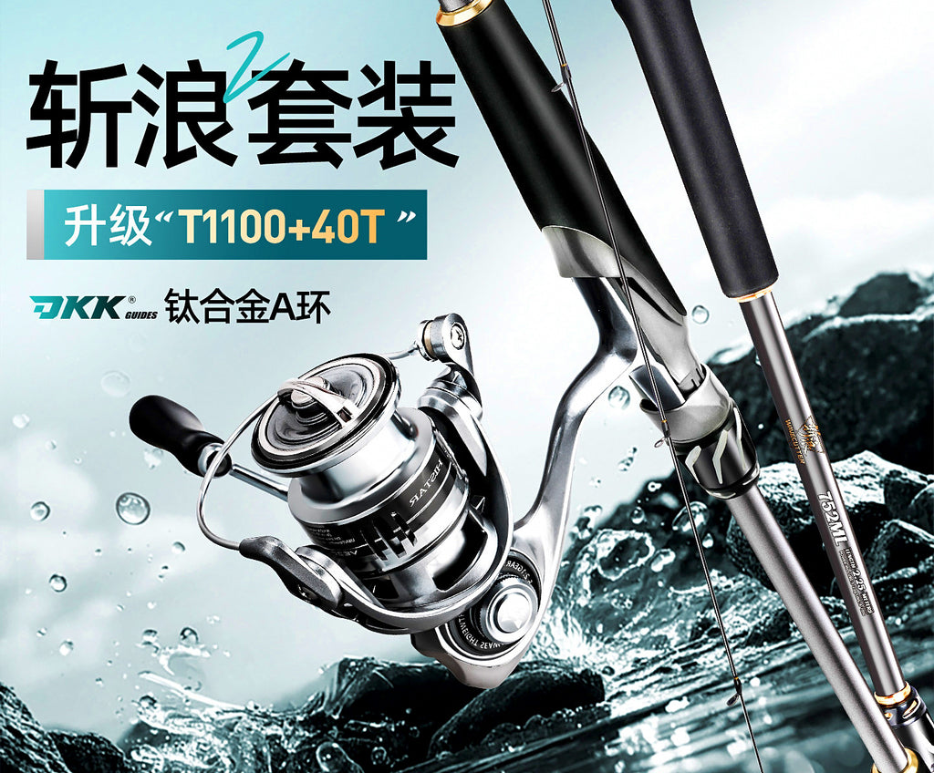 Lure Rod & Reel Combo, 2.43–3.0 m (8–10 ft), Fast Action – product photo