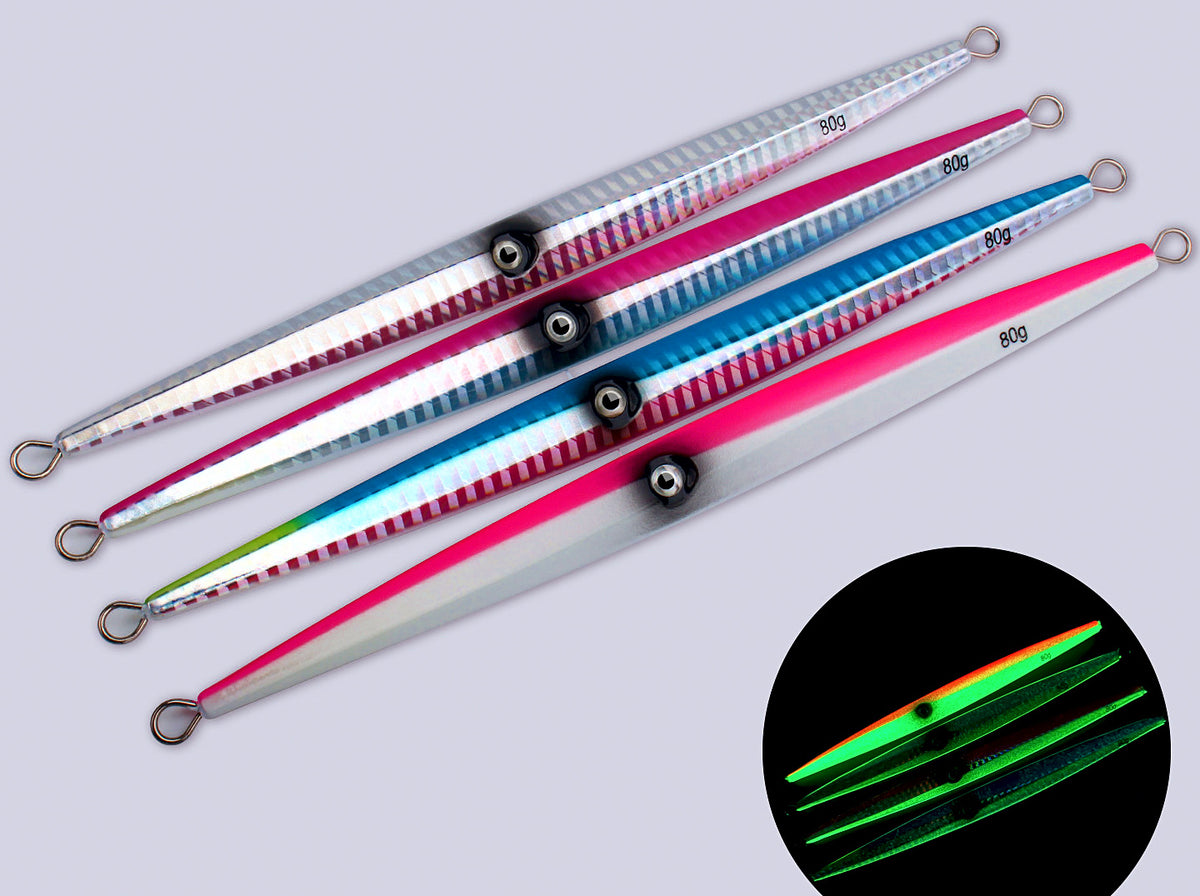 Fast-Sinking Glow Metal Jig, 60–820 g (2.1–28.9 oz) – product photo