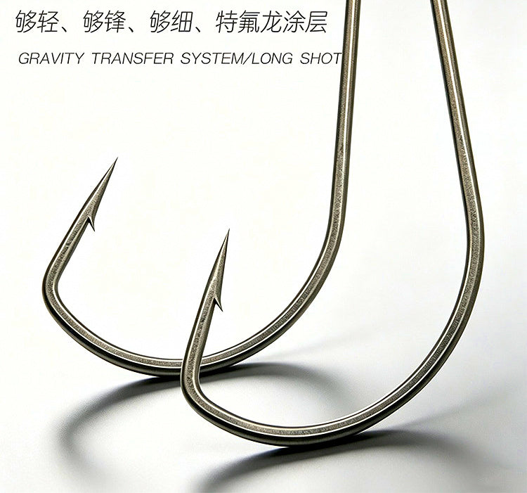 Wide Belly Soft Bait Worm Hooks, 10-Pack, Sizes 4–2/0 – product photo