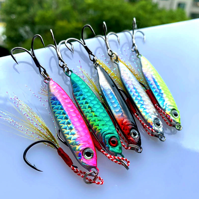 VIB Metal Jig Lure, Fish Scale Pattern, 7–25 g (0.25–0.88 oz)