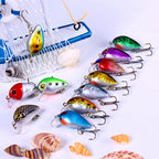 Minnow Hard Bait Fishing Lure, Assorted Style, 10 Colors – product photo