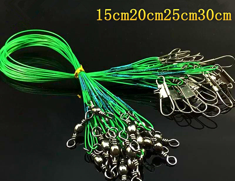 Steel Wire Leaders, 15–30 cm (5.9–11.8 in), 24 or 60 Pack – product photo