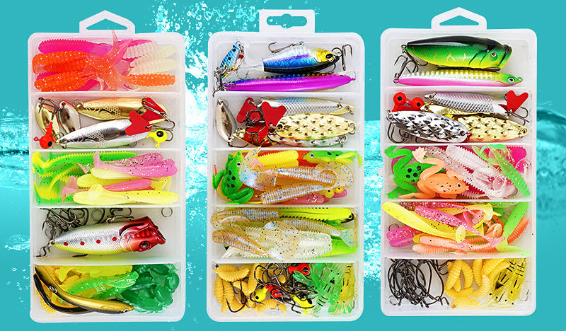 Assorted Lure Kit, Minnow, Spoon & Metal Jig, 12–88 Pc – product photo