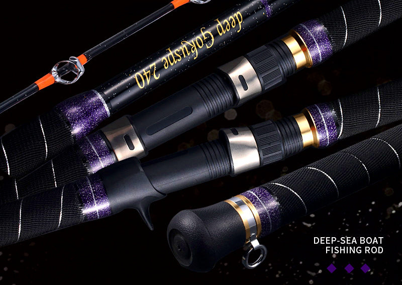 Solid Fiberglass Boat Rod, 2-Piece, 2.4–2.7 m (7.9–8.9 ft) – product photo