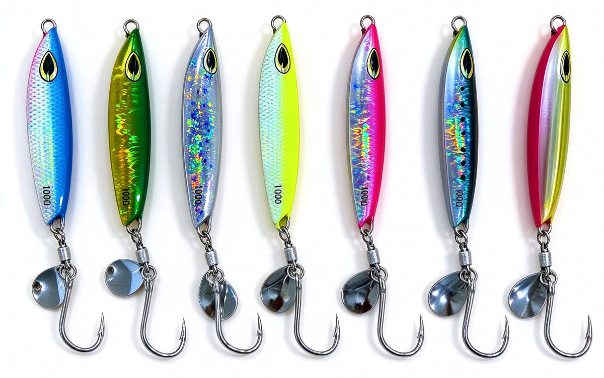 UV Casting Metal Jig w/ Spinner Blade, 80–100 g (2.8–3.5 oz) – product photo