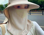UPF 50+ Sun Hat, Neck Cape, Face Veil & Foldable Styles – product photo
