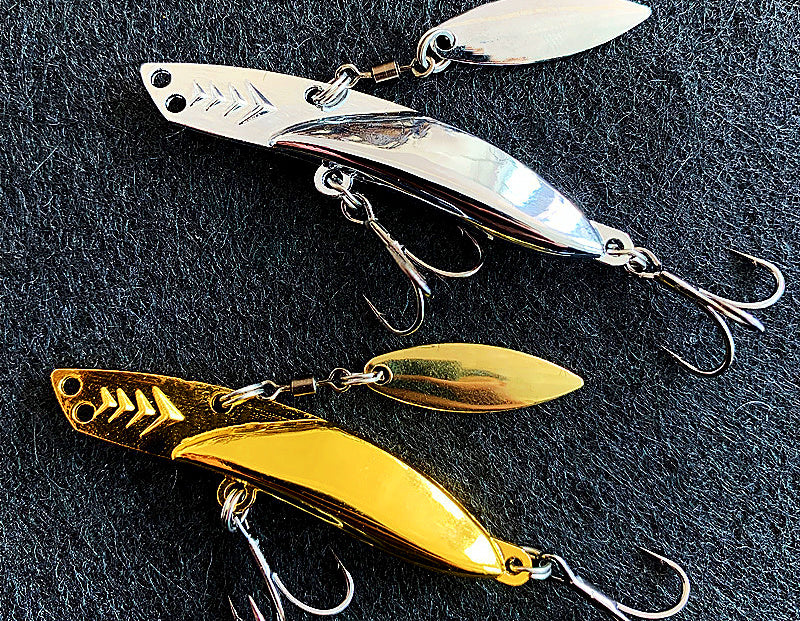 VIB Blade Bait Lipless Crankbait, 10 g & 15 g (0.35 & 0.53 oz) – product photo