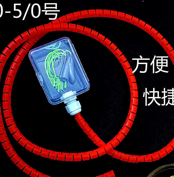 Glow Crank Hooks with Line, 30-Pack, Sizes 2/0–5/0 – product photo