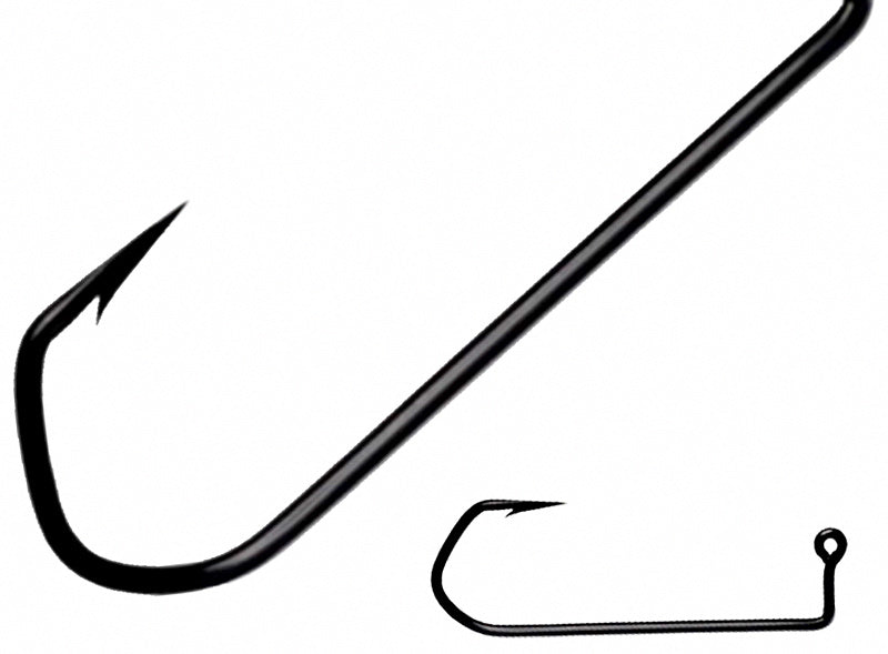 90° Offset Crank Hooks, Long Shank, Sizes 1/0–9/0 – product photo